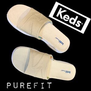 NWOT Keds purefit Canvas slides sz 9